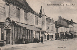 Carte Postale Ancienne De La Loire - La Pacaudière - Route De Paris - La Pacaudiere