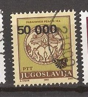 1993  FRMYU  2633    JUGOSLAVIJA JUGOSLAWIEN   POSTDIENST  USED - Used Stamps