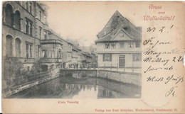 Gruss Aus Wolfenbüttel, Klein Venedig, Altersspuren, Gelaufen 1900 - Wolfenbuettel