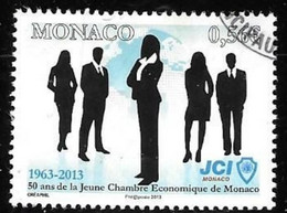 MONACO  -  TIMBRE N° 2873  -  CENTENAIRE DE LA JEUNE CHAMBRE ECONOMIQUE     -  OBLITERE   - 2013 - Gebruikt