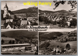 Breuberg Sandbach - S/w Mehrbildkarte 1 - Odenwald