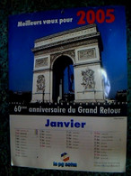 Militaria Calendrier Complet  œuvre Sociale & Médicale Grand Format Du P.G. Catm Année 2005** - Grand Format : 2001-...