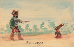 En Chasse  Chasseur Collage Timbres - Andere & Zonder Classificatie