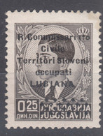 Italy Occupation Of Slovenia - Lubiana 1941 Sassone#18 Mint Hinged - Ljubljana