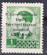 Italy Occupation Of Slovenia - Lubiana 1941 Sassone#20 Mint Hinged - Ljubljana