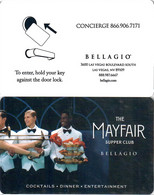 Bellagio The Mayfair - 3282- Hotelkarte, Hotel Key Card, Roomkey - Cartes D'hotel