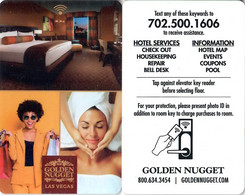 Golden Nugget Las Vegas -3273 - Hotelkarte, Hotel Key Card, Roomkey - Cartes D'hotel