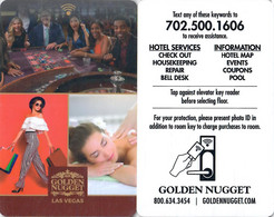 Golden Nugget Las Vegas3274 - Hotelkarte, Hotel Key Card, Roomkey - Cartes D'hotel