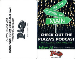 Plaza - Check Out The Plaza's Podcast- 3277- Hotelkarte, Hotel Key Card, Roomkey - Cartes D'hotel