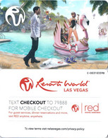 Resort World -3298- Las Vegas Las Vegas- Hotelkarte, Hotel Key Card, Roomkey - Cartes D'hotel