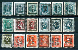 BELGIE - TYPO-PRECANCELS - Selectie 522 - Zonder Gom/sans Gomme - Sobreimpresos 1922-31 (Houyoux)