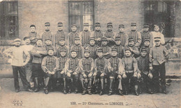¤¤  -  LIMOGES   -   Militaires   -  21e Chasseurs    -    ¤¤ - Limoges