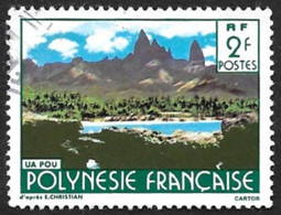 POLYNESIE 1985    -  YT 252 -  Paysage Ua Fou    - Oblitéré - Usati