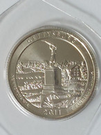 USA - ¼ Dollar, 2011P, Gettysburg National Military Park Quarter, BU, KM# 494 - 2010-...: National Parks