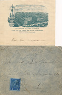 1910 AUSTRIA CONSTANTINOPEL KADI KEUÏ TURKEY COLLEGE ST JOSEPH CONSTANTINOPLE TURQUIE LETTRE COVER FRANCE - Covers & Documents