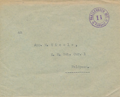 Cachet " PANZERWAGEN DET. FELDPOST " Sur Lettre Franchise - Poststempel