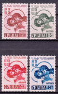 Germany Occupation Of Serbia - Serbien 1941 Mi#54-57 A I, Spitzen Nach Unten, Mint Hinged - Occupation 1938-45