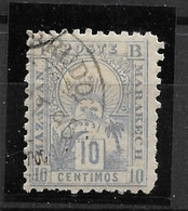 MAROC - Postes Locales - Mazagan à Marrakech N°47b Dentelé 11" Bleu-gris - TTB - Usati