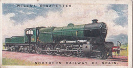 Railway Engines 1924 -  48 Northern Railway Of Spain  - Wills Cigarette Card - Trains - Wills