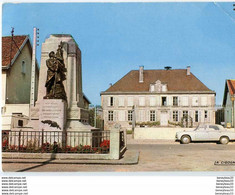 CP (Réf : Q 911) 52.182.09 ECLARON (52 HAUTE MARNE) LA MAIRIE - Le Monument Aux Morts (peugeot 403, Tube Citroën) - Eclaron Braucourt Sainte Liviere