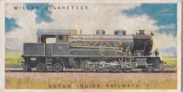 Railway Engines 1924 -  32 Dutch Indies  Railways   - Wills Cigarette Card - Trains - Wills
