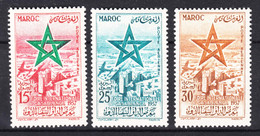 Morocco 1957 Mi#423-425 Mint Hinged - Marokko (1956-...)