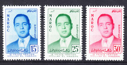 Morocco 1957 Mi#426-428 Mint Hinged - Marokko (1956-...)