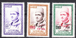 Spain Colonies, Morocco 1957 Mi#18,25,26 Mint Hinged - Marruecos Español