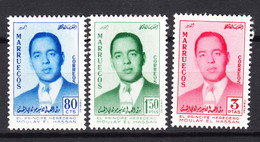 Spain Colonies, Morocco 1957 Mi#22-24 Mint Hinged - Spanish Morocco