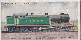 Railway Engines 1924 -   7 LM&S Railway  - Wills Cigarette Card - Trains - Wills