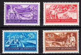 Liechtenstein 1937, Mint Mounted, Sc# , SG ,Yt 137-140, Mi 152-155 - Ongebruikt