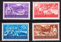 Liechtenstein 1937, Mint Mounted, Sc# , SG ,Yt 137-140, Mi 152-155 - Nuovi