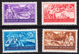 Liechtenstein 1937, Mint Mounted, Sc# , SG ,Yt 137-140, Mi 152-155 - Neufs