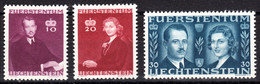 Liechtenstein 1943, Mint Mounted, Sc# , SG ,Yt 186-188 - Neufs