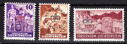 Liechtenstein 1935 Official, Mint Mounted, Sc# , SG ,Yt 21,23,26 - Service