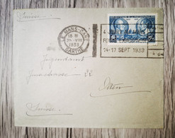 E36 Enveloppe  + Timbre France 1939 - Lettres & Documents