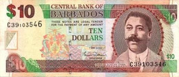 Barbados P,68  10 Dollars 2007  Vf - Barbados