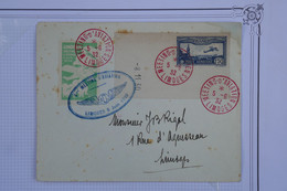 O 24 FRANCE BELLE  LETTRE 1932 MEETING LIMOGES +COIN DATE N°6 PA +VIGNETTE +AERIEN++ AFFRANC.PLAISANT - 1927-1959 Covers & Documents