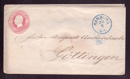 AD Ganzsache Brief Hannover  HAMBURG - Göttingen - 28.5. - Hanover