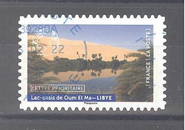 France Autoadhésif Oblitéré N°2096 (Notre Planète Bleue - Lac Oasis De Oum El Ma - Libye) (cachet Rond) - Oblitérés