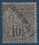 France Colonies Diego SUAREZ N°17a  10c Noir Sur Lilas Oblitéré Variété Surcharge Renversée TTB Signé SCHELLER - Usati