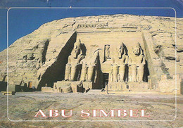 RAMSES TEMPLE, ABU SIMBEL, EGYPT. USED POSTCARD J2 - Temples D'Abou Simbel