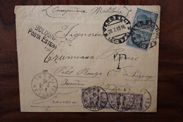 1915 Bologna Posta Estera Vercelli Issoudun Petit Rouzé Lizeray Cover WW1 Taxe X 3 Paire - Otros & Sin Clasificación