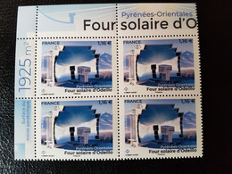 France 2022 ODEILLO Solar Oven Four Solaire Sciences Technology 4v Mnh BLOC UP LEFT - Unused Stamps