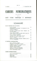 Cahiers Numismatiques .Bulletin De La Société D'études Numismatiques Et Archéologiques . No 11 - Books & Software