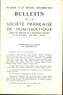 Bulletin De La Société Française De Numismatique . No 10 - Books & Software