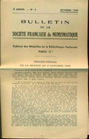 Bulletin De La Société Française De Numismatique Cabinet Des Médailles De La Bibliothèque Nationale 4e Année - No 8 - - Books & Software