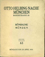 Rômische Münzen Republik - Kaiser - Byzantiner Sammluing Des Professors Dr PRIX - Books & Software