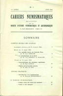 Cahiers Numismatiques Bulletin De La Société D'études Numismatiques Et Archéologiques No 1 - Livres & Logiciels