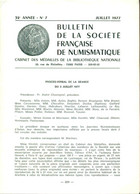 Bulletin De La Société Française De Numismatique . Cabinet Des Médailles De La Bibliothèque Nationale . No 7 - Livres & Logiciels